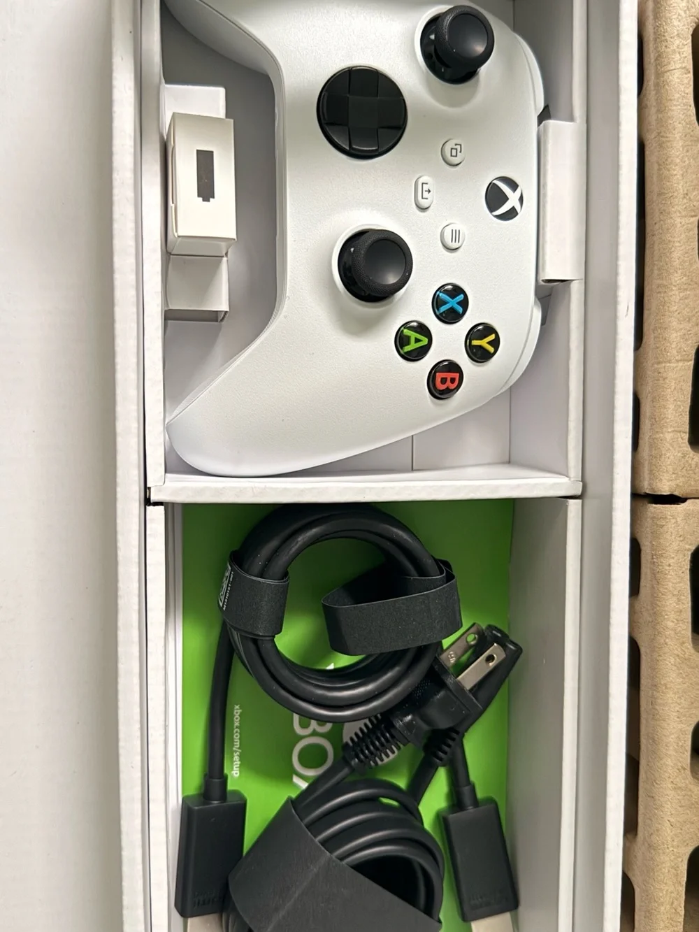 Microsoft White Console with Black Vent Accent